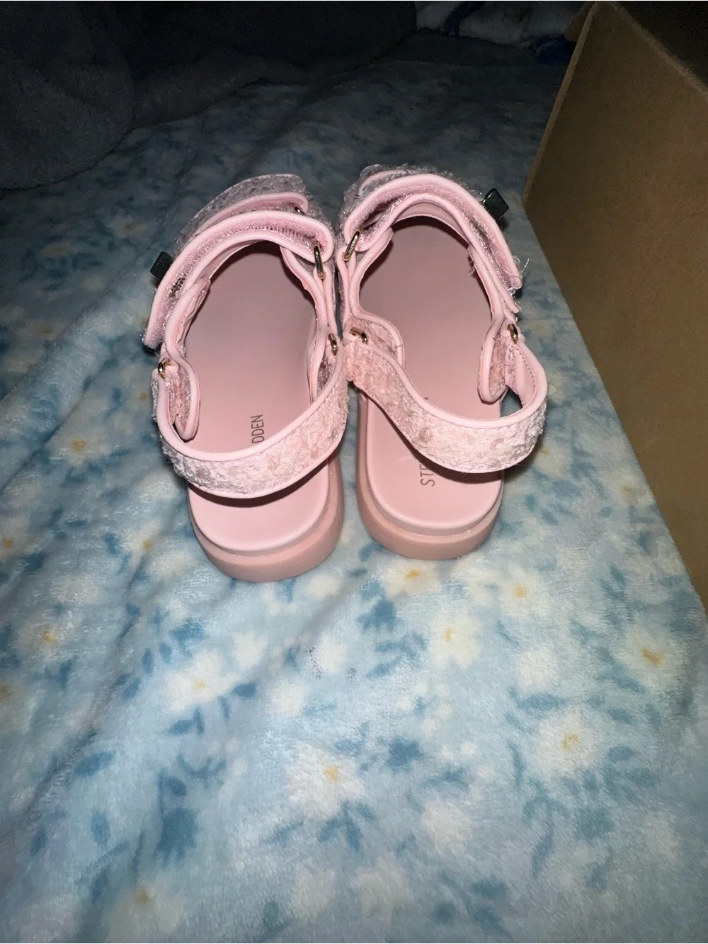 NIB Steve Madden Jmona Girls Pink Blush Sandals Size 2
